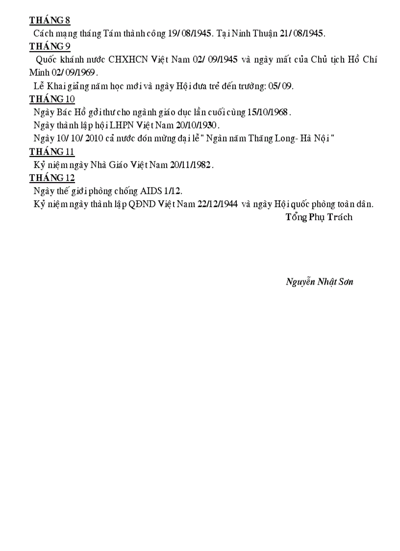 image for page Kế hoạch tổ chức những mốc son lịch sử