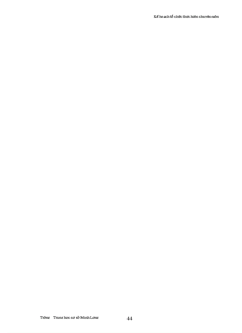 image for page Kế hoạch tổ chức thực hiện chuyên môn trường THCS Minh Lương năm học 2010 2011