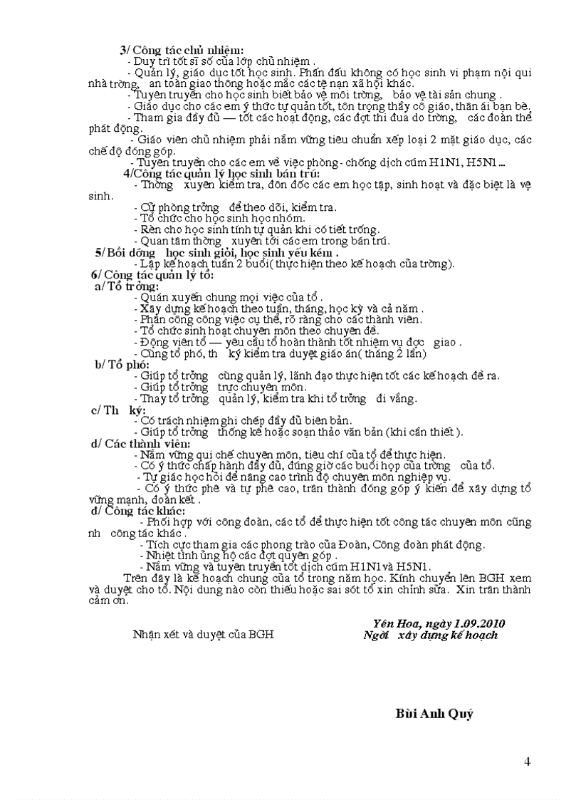 image for page Ke hoach to chuyen mon trong truong thcs