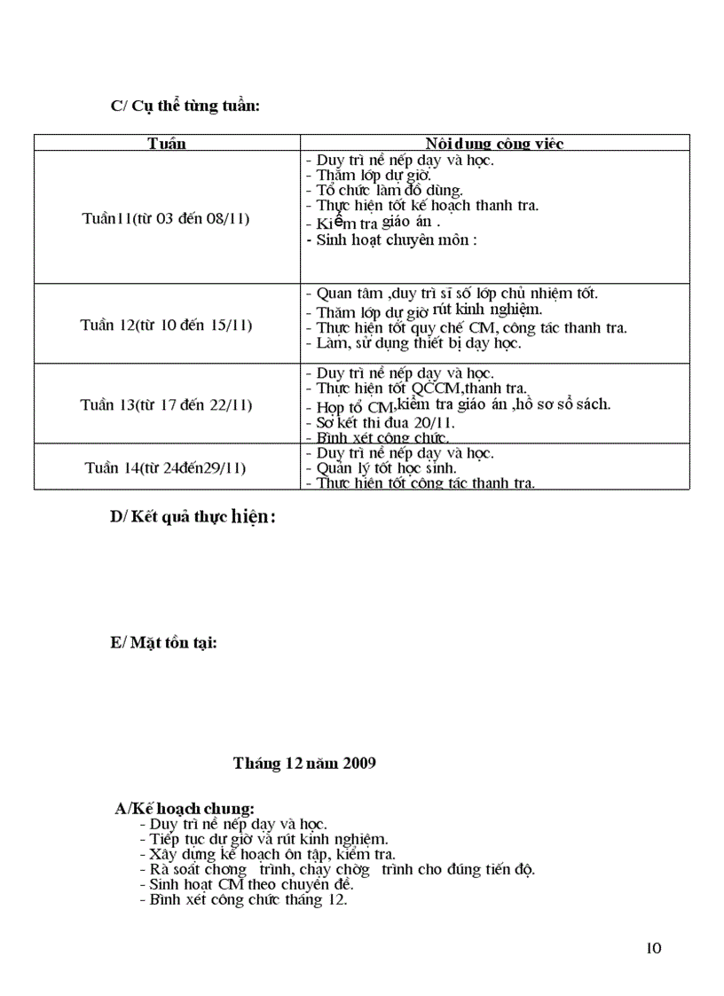 image for page Ke hoach to chuyen mon trong truong thcs
