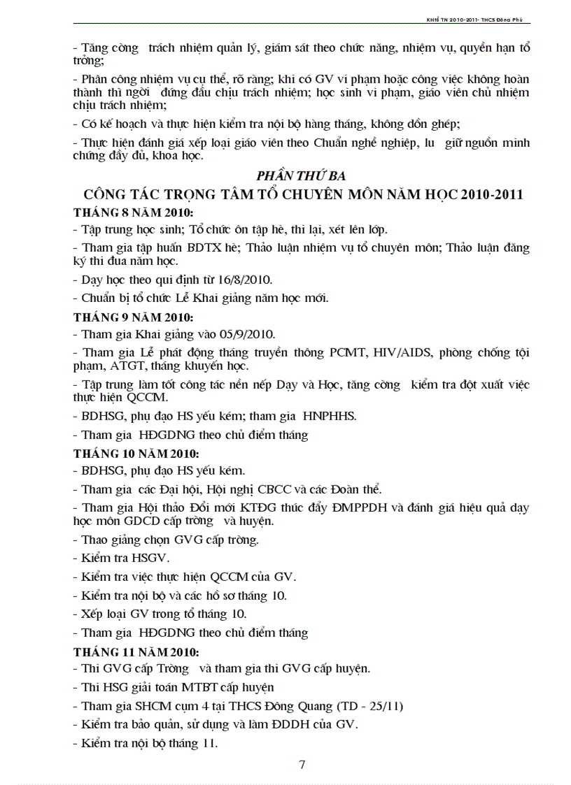 image for page Kế hoạch tổ TN năm học 2010 2011