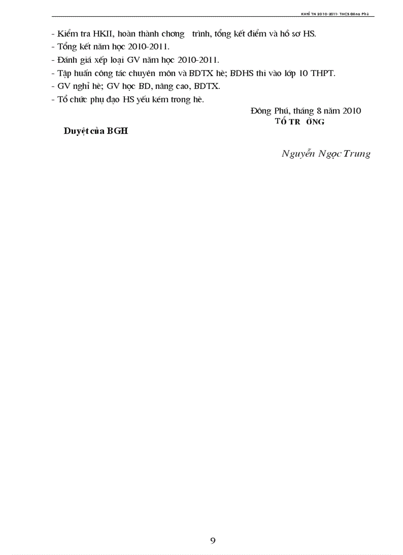 image for page Kế hoạch tổ TN năm học 2010 2011