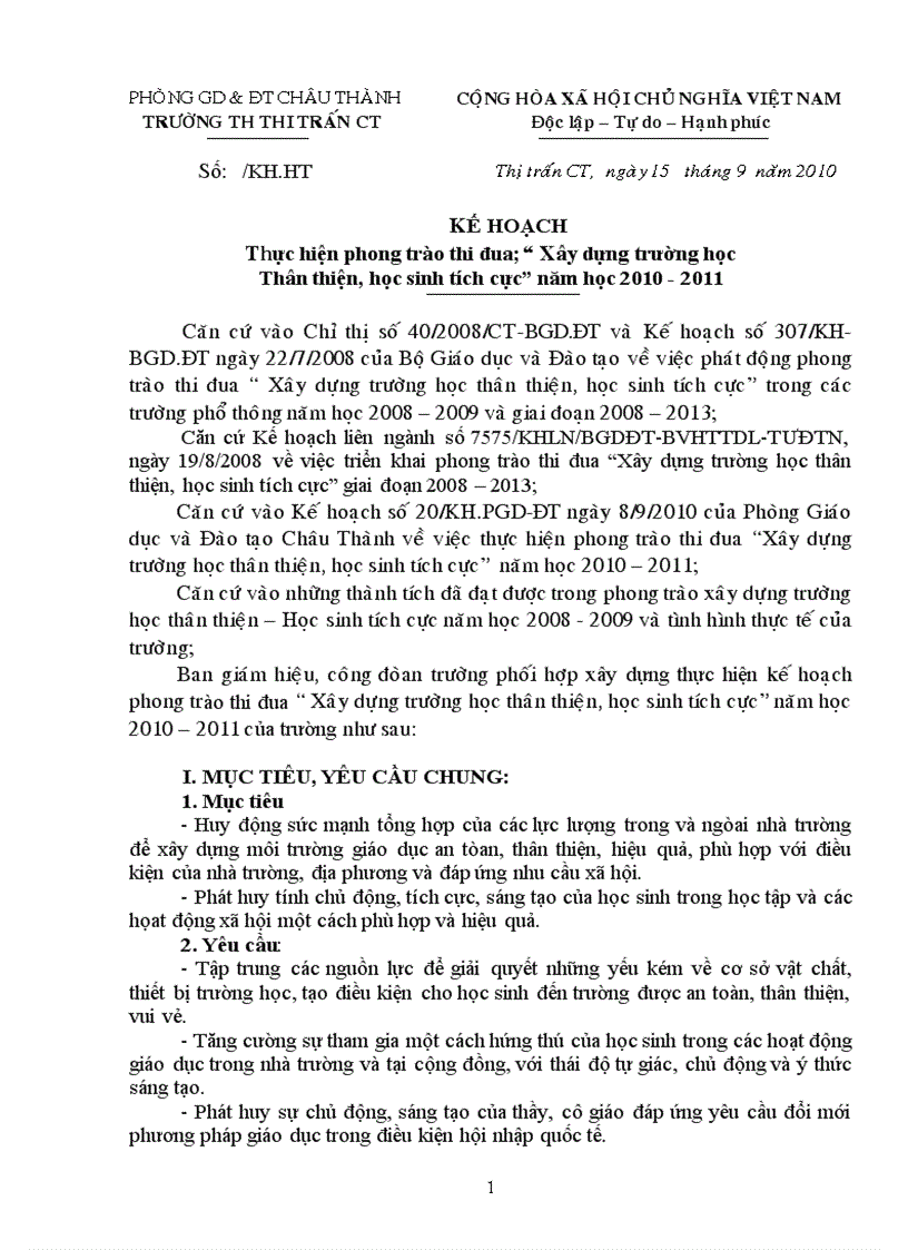 image for page Kế hoạch trường thân thiện