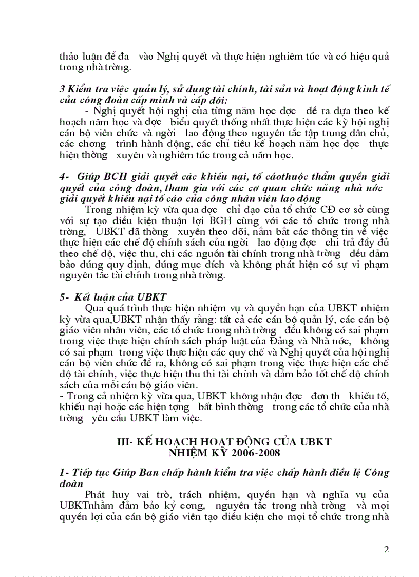 image for page Kế hoạch UBKT công đoàn