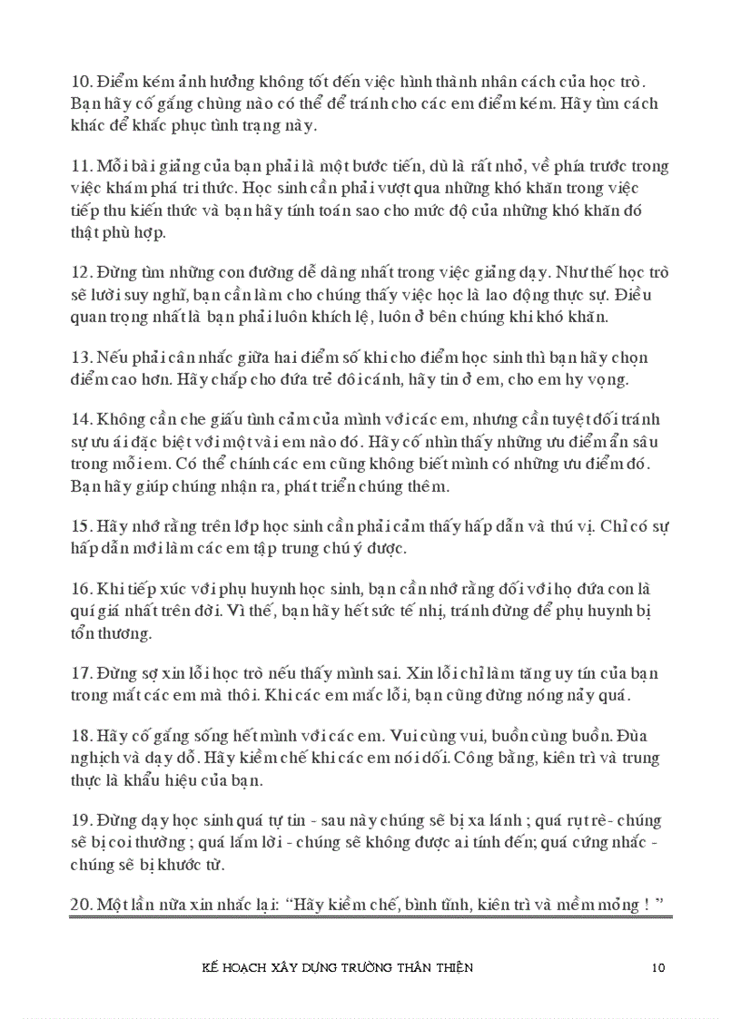 image for page Kế hoạch xây dựng Trường Thân thiện