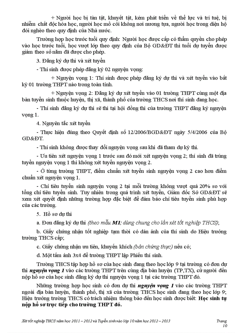 image for page Kế hoạch xét tốt nghiệp và TS lop 10 2012 2013