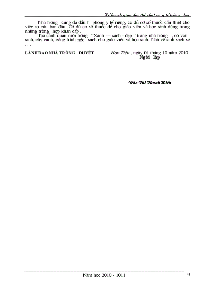 image for page Kế hoạch y tế