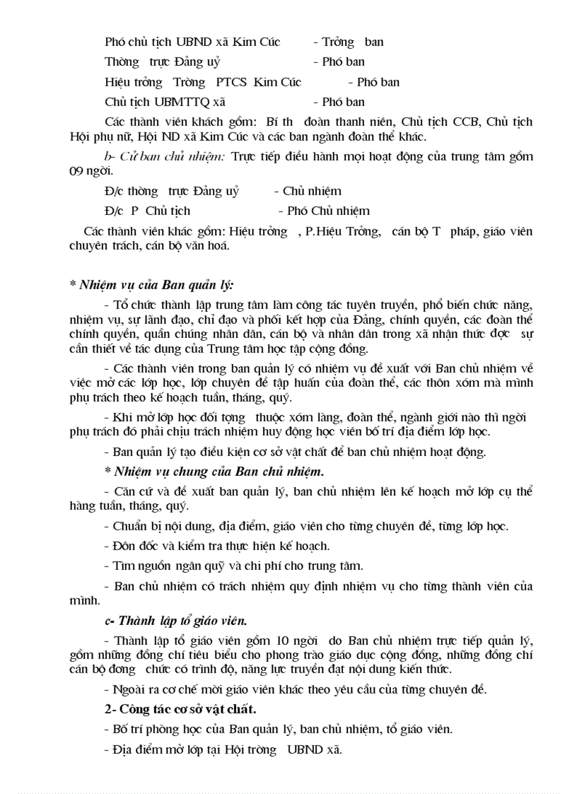 image for page Ke hoach to trinh quyet dinh van ban trung tam hoc tap cong dong