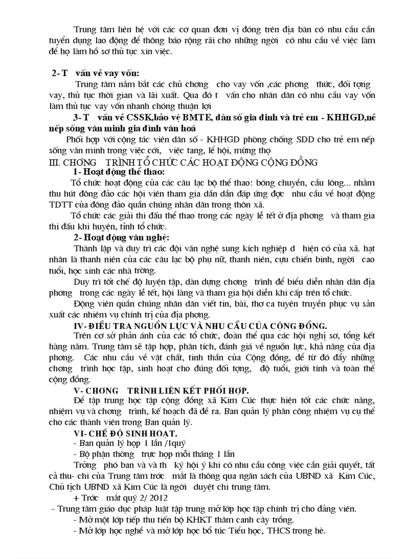 image for page Ke hoach to trinh quyet dinh van ban trung tam hoc tap cong dong