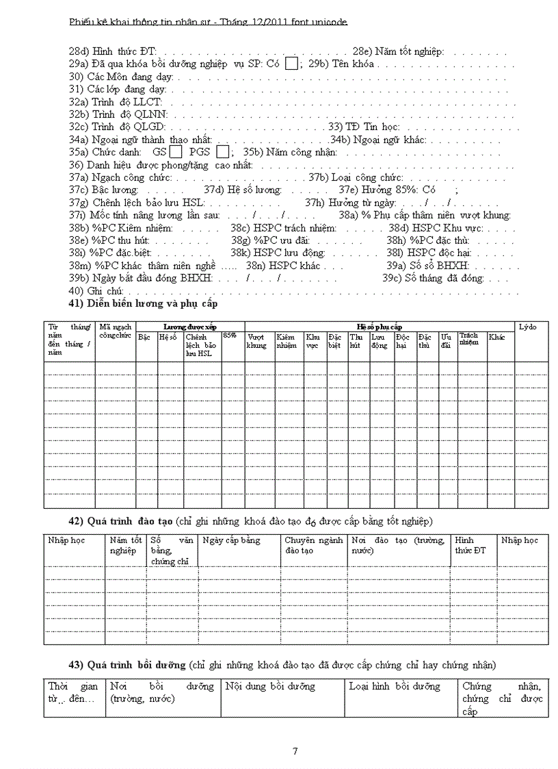 image for page Kê khai thông tin nhân sự