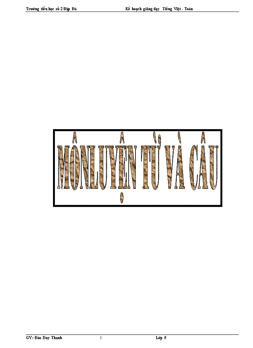 image for page Kế khoạch dạy học ltvc 4