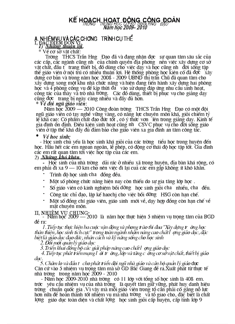 image for page KH cong doan 2009 2010 Tran hung Dao