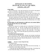 KH công tác chủ nhiệm