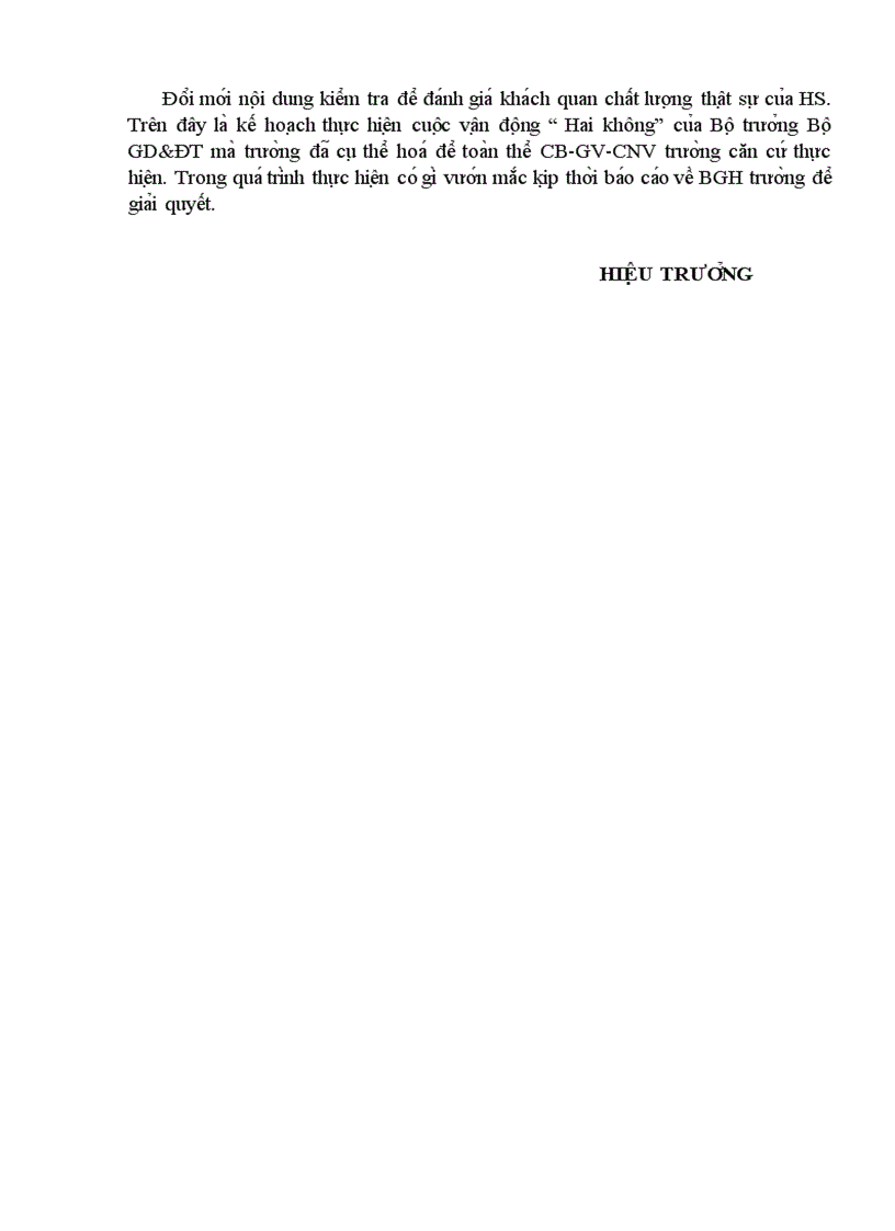 image for page KH kết thực hiện cuộc vận động Hai không