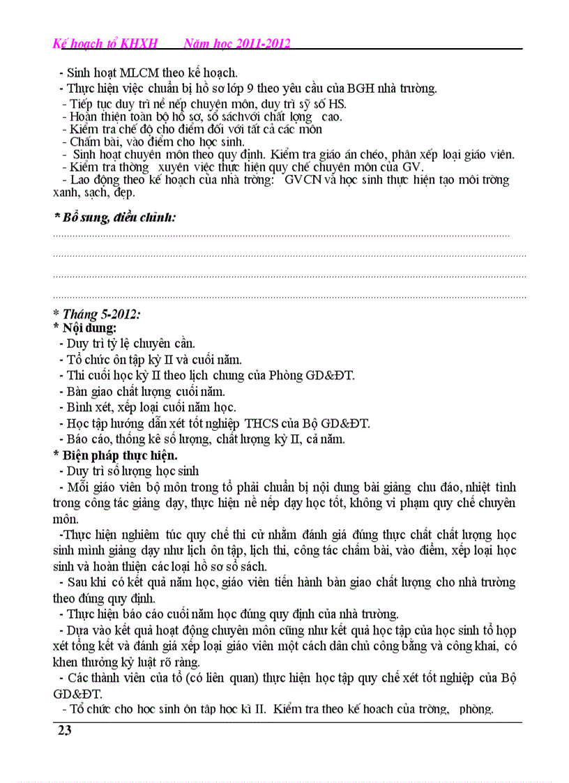 image for page KH tổ KHXH 2011 2012