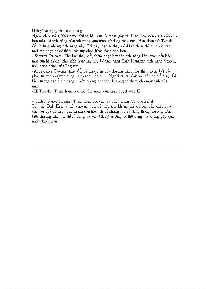 image for page Khắc phục hậu quả do vi rút gây ra ở máy tính