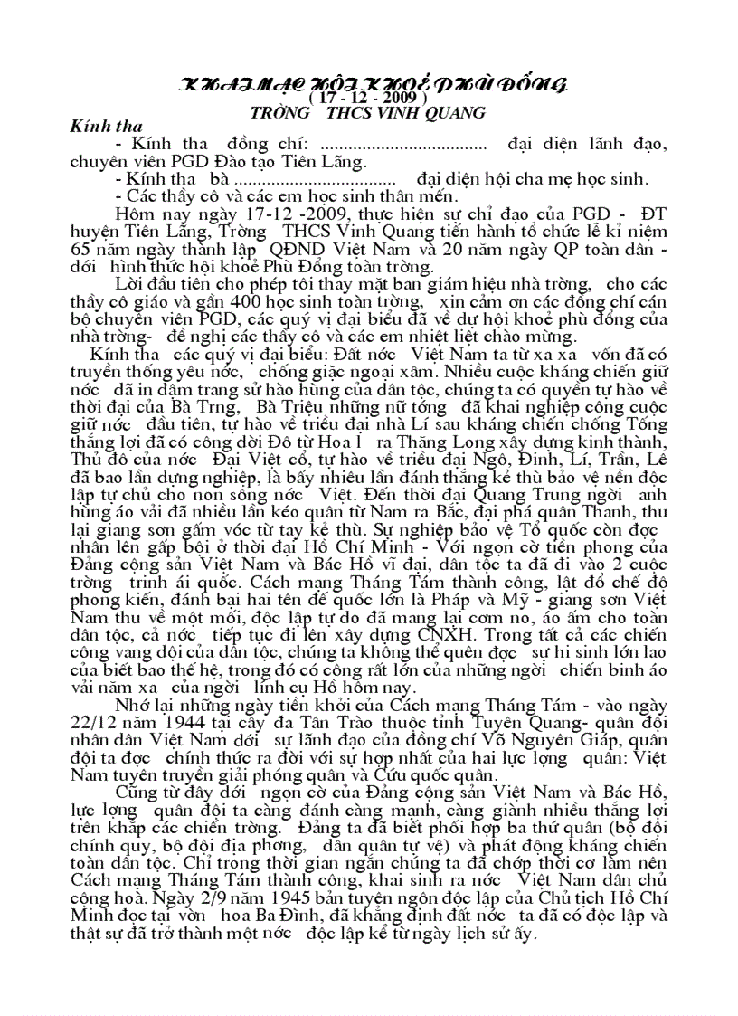 image for page Khai mạc HKPD