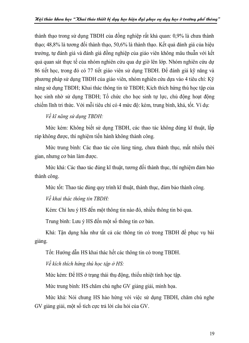 image for page Khai thác thiết bị dạy học ở trường phổ thông