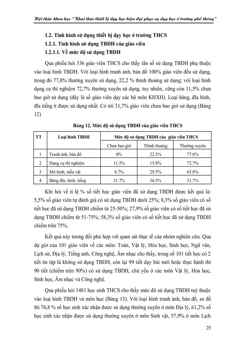 image for page Khai thác thiết bị dạy học ở trường phổ thông