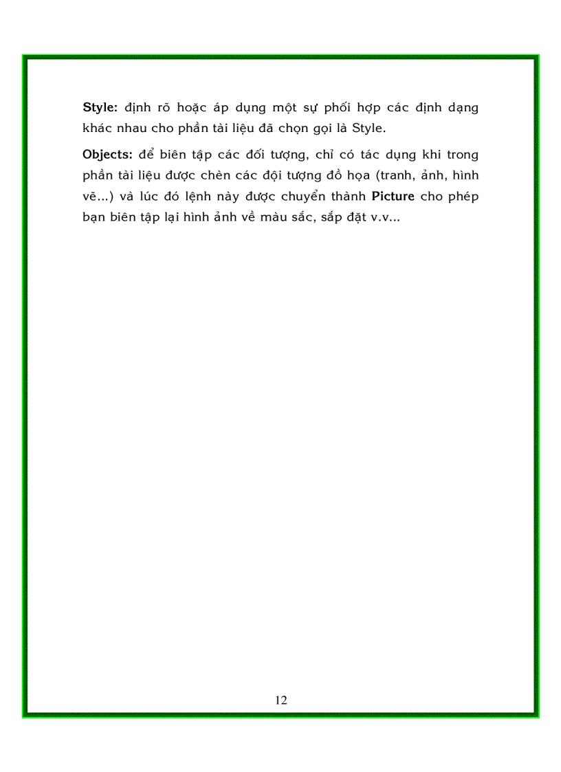 image for page Khám phá các thực đơn trong ms word