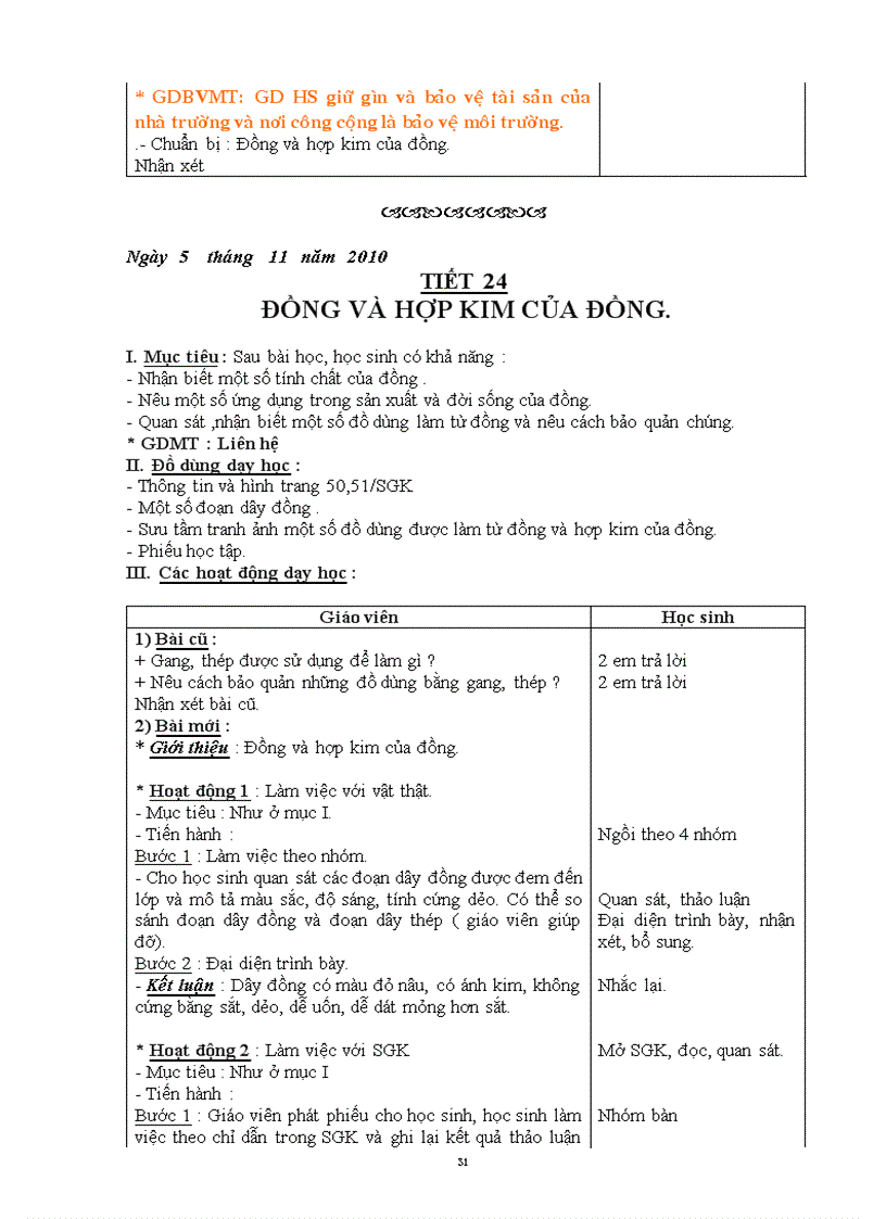 image for page Khoa học lớp 5 chuẩn kiến thức 2010 2011