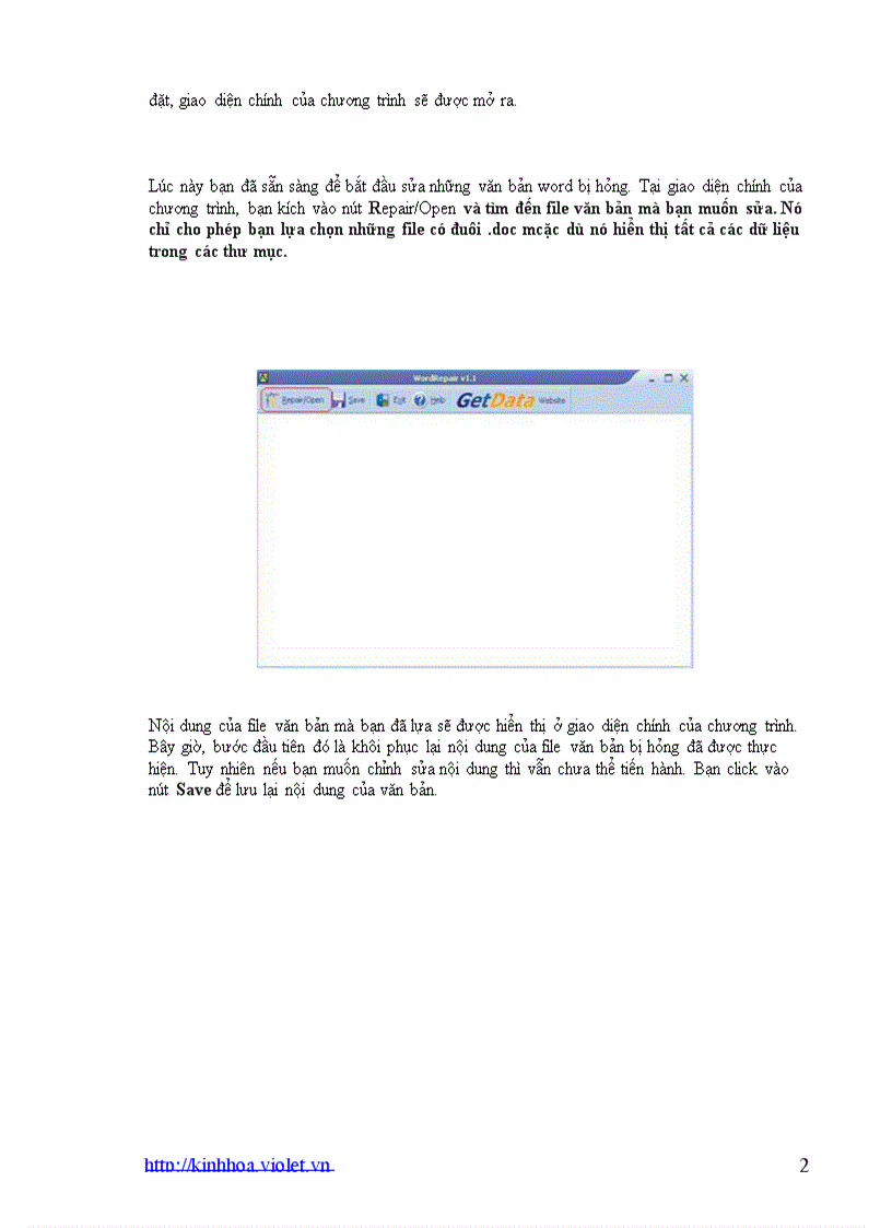 image for page Khôi phục nội dung file Word bị lỗi