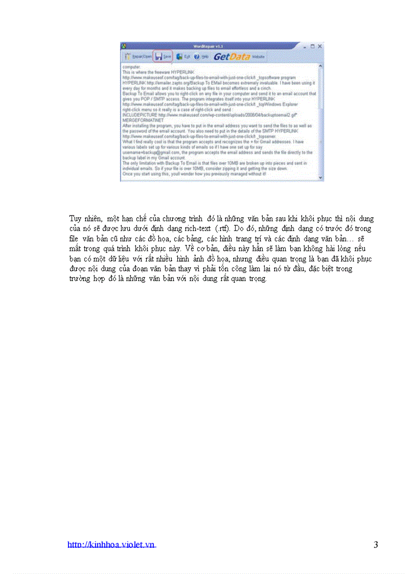 image for page Khôi phục nội dung file Word bị lỗi