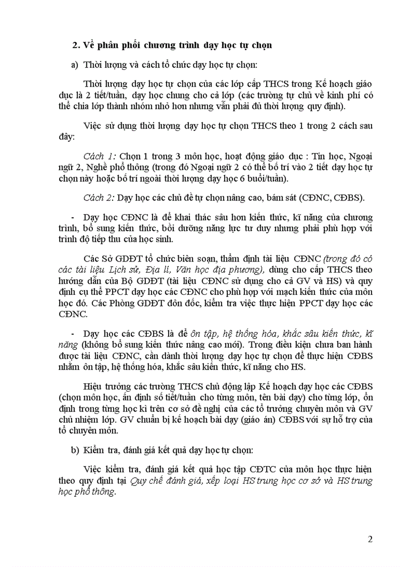 image for page Khung Phân phối chương trình môn Âm nhạc THCS 2009 2010