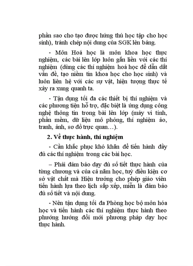 image for page Khung Phân phối chương trình môn Hóa học THCS 2009 2010