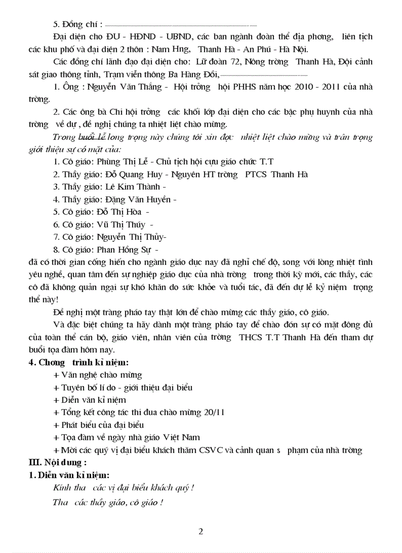 image for page Kịch bản chương trình 20 11