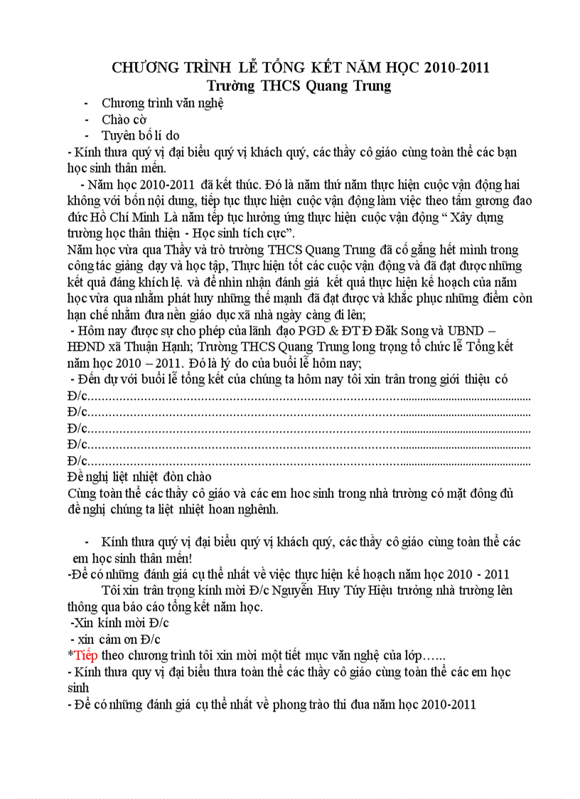 image for page Kich ban chuong trinh tong ket nam hoc 2010 2011