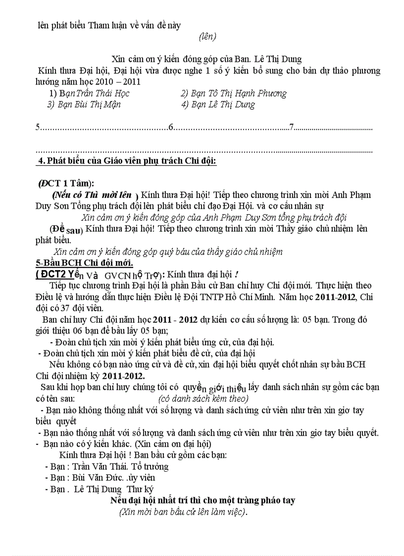 image for page Kich ban dai hoi chi doi va lien doi