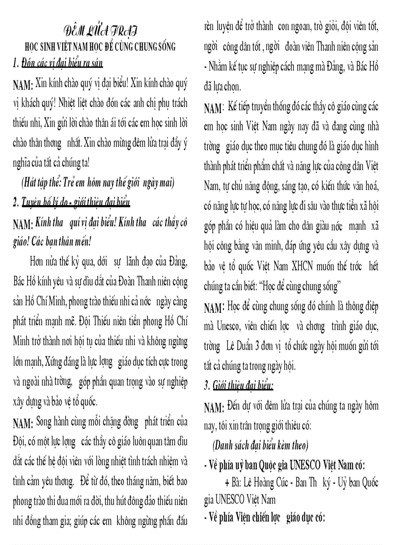 image for page Kịch bản đêm lửa trại