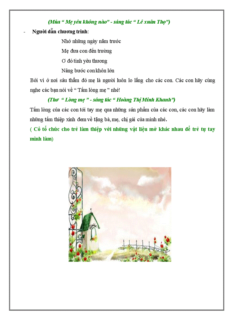 image for page Kich ban le hoi co va me