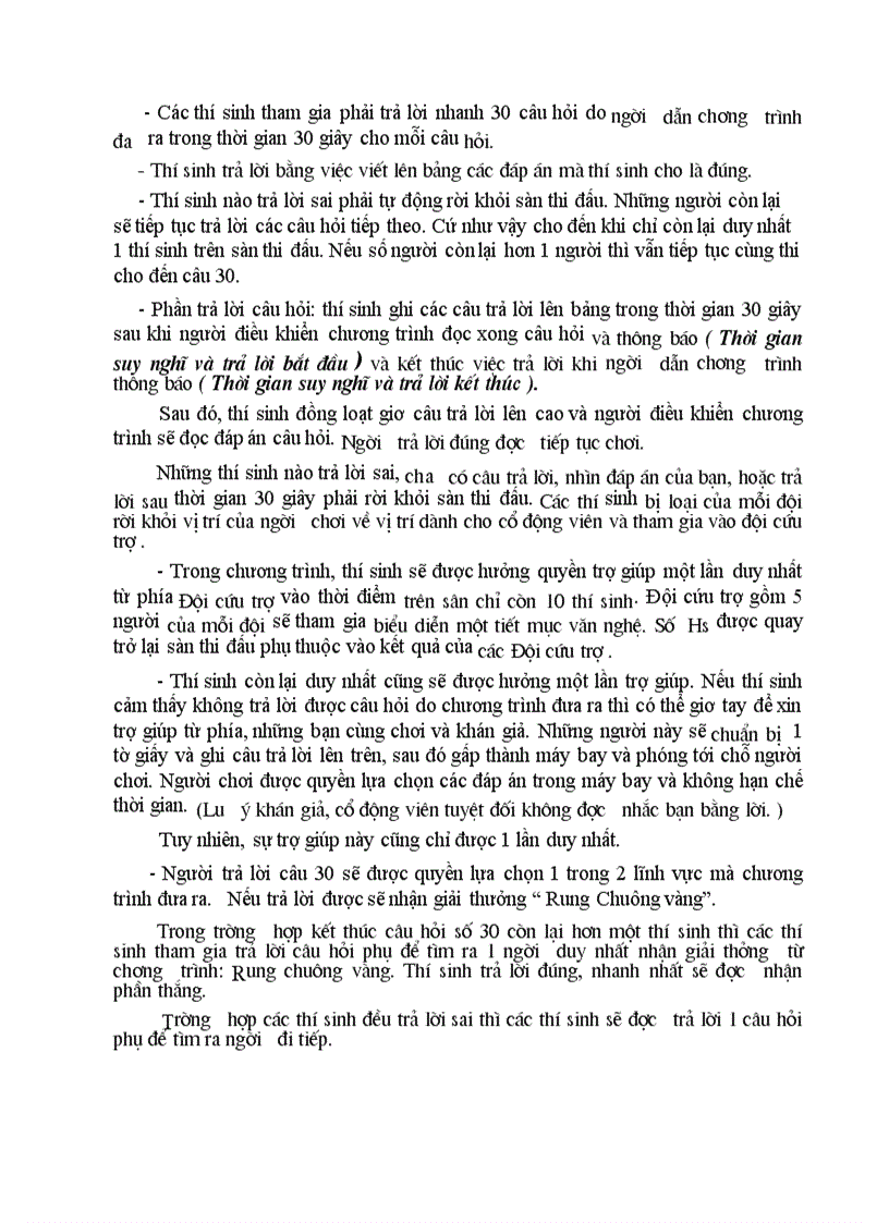 image for page Kịch bản Rung chuông vàng