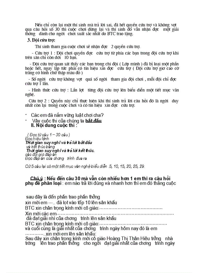 image for page Kịch bản Rung chuông vàng