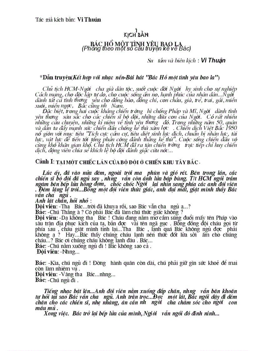 image for page Kịch bàn về Hồ Chủ Tịch