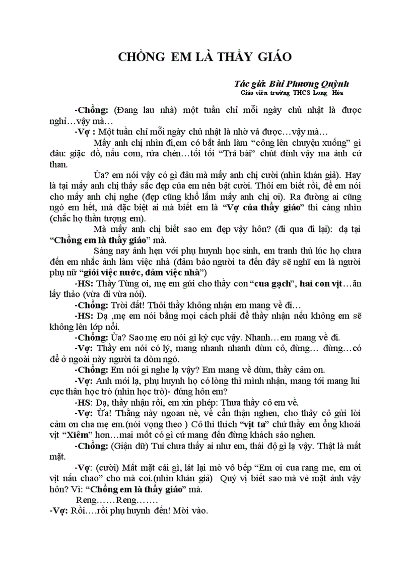 image for page Kịch nói về ngành gd