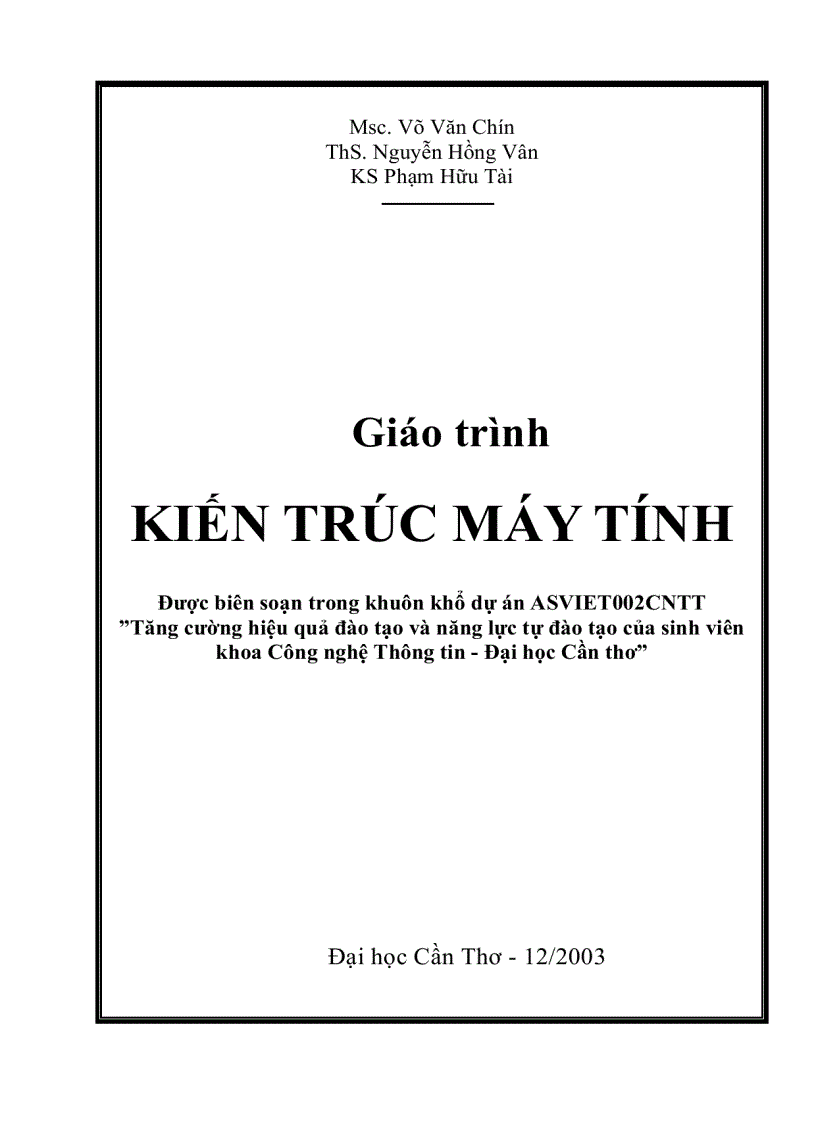 image for page Kiến trúc máy tính