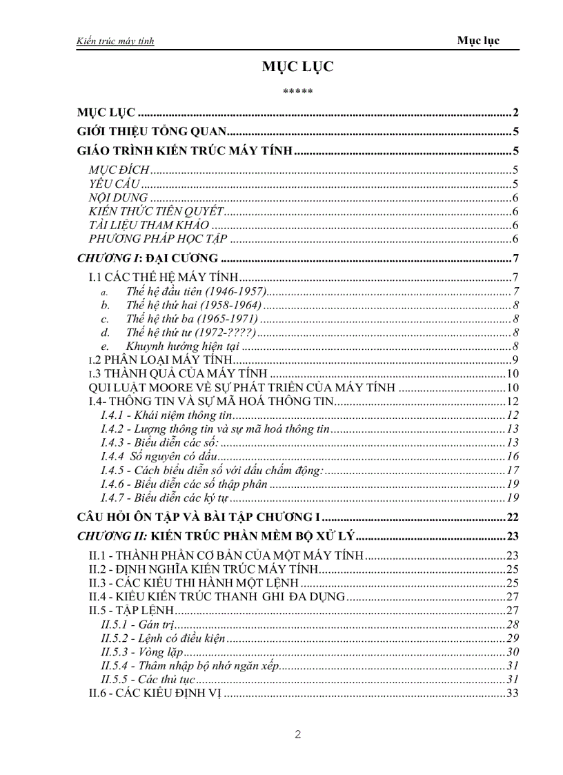 image for page Kiến trúc máy tính