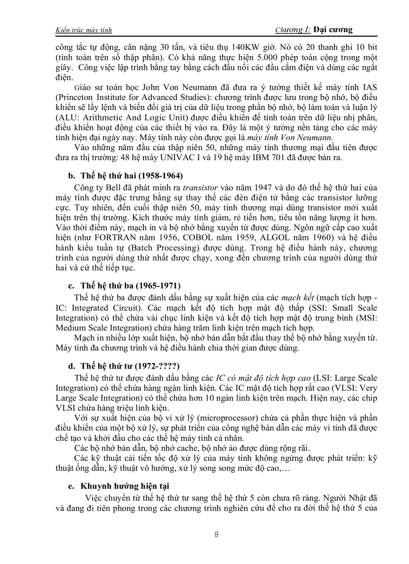 image for page Kiến trúc máy tính