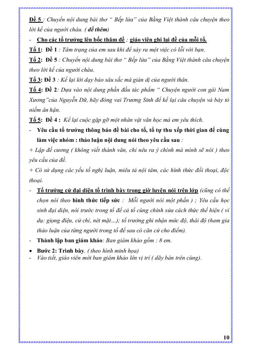 image for page Kinh nghiệm dạy tiết luyện nói