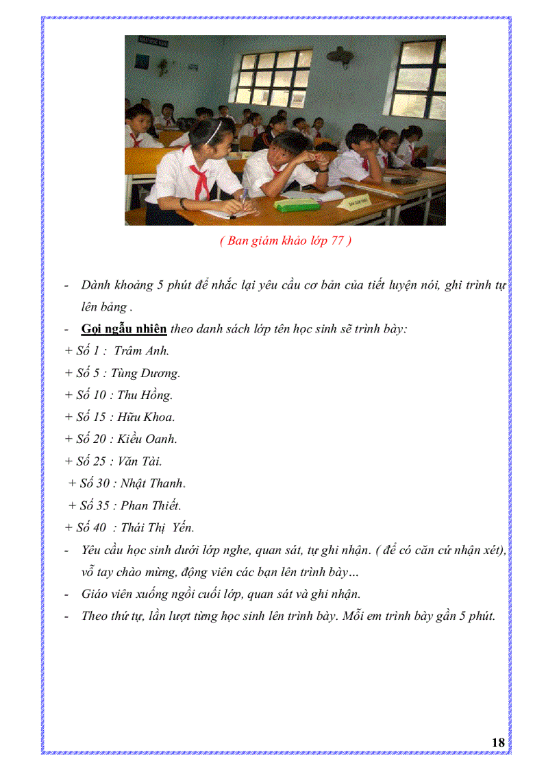 image for page Kinh nghiệm dạy tiết luyện nói