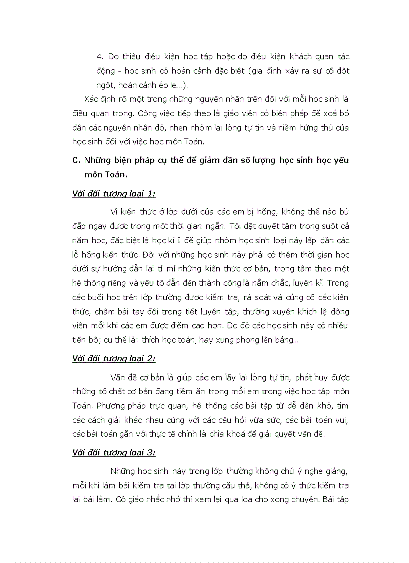 image for page Kinh nghiệm giúp đỡ học sinh học yếu môn Toán