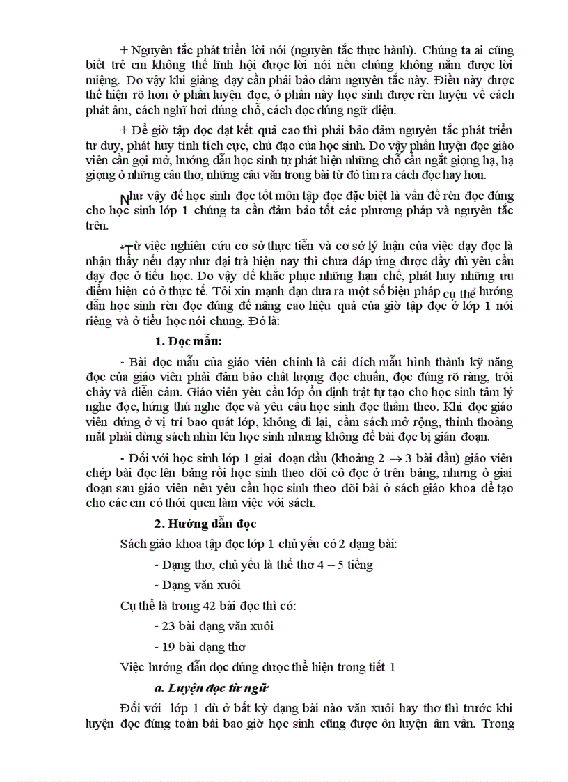image for page Kinh nghiem ren doc cho hócinh lop 1
