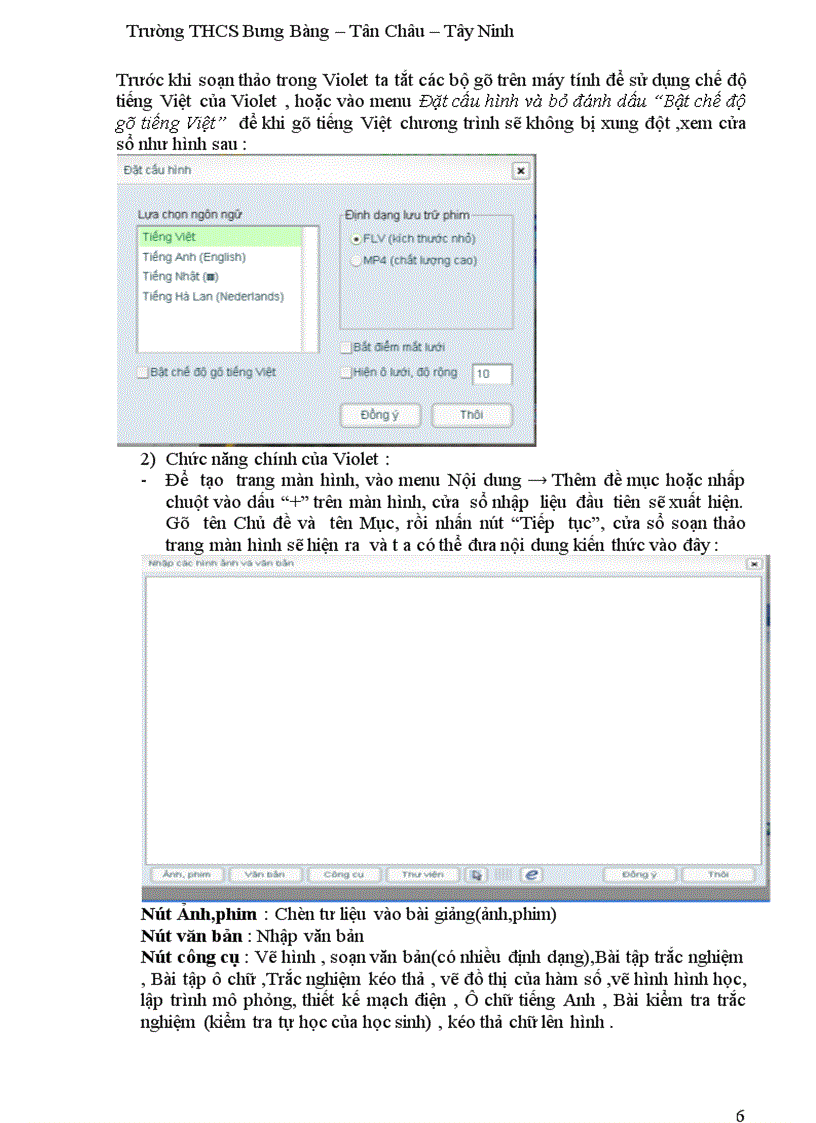 image for page Kinh nghiệm soạn giảng GAĐT bằng phần mềm Violet