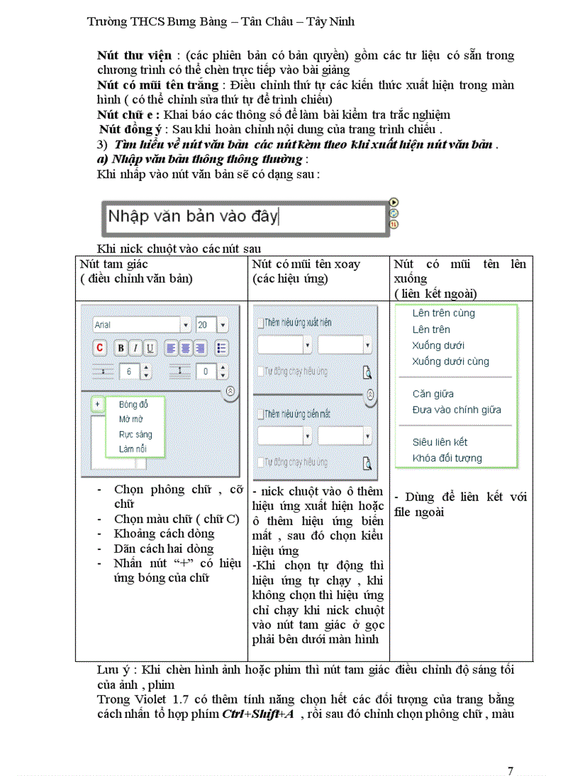 image for page Kinh nghiệm soạn giảng GAĐT bằng phần mềm Violet