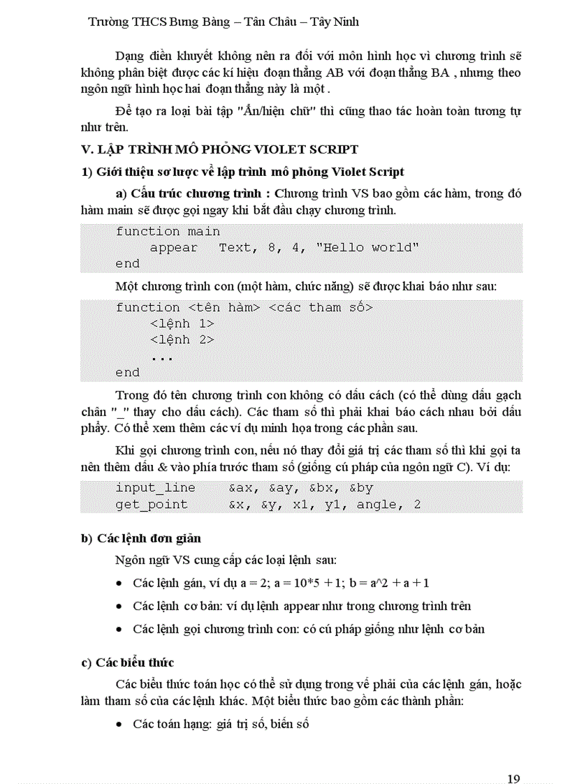 image for page Kinh nghiệm soạn giảng GAĐT bằng phần mềm Violet