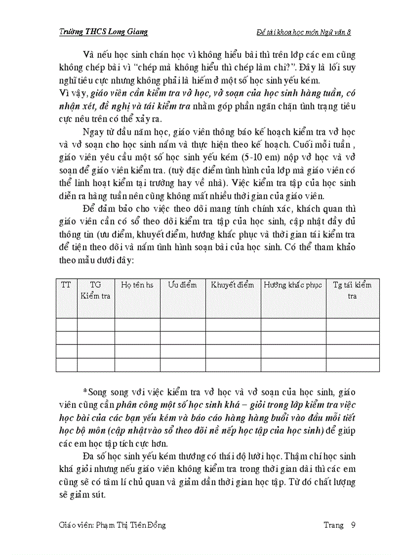 image for page Kinh nghiệm xây dựng nếp học tập tích cực trong khâu soạn bài môn Ngữ Văn 8 2009 2010