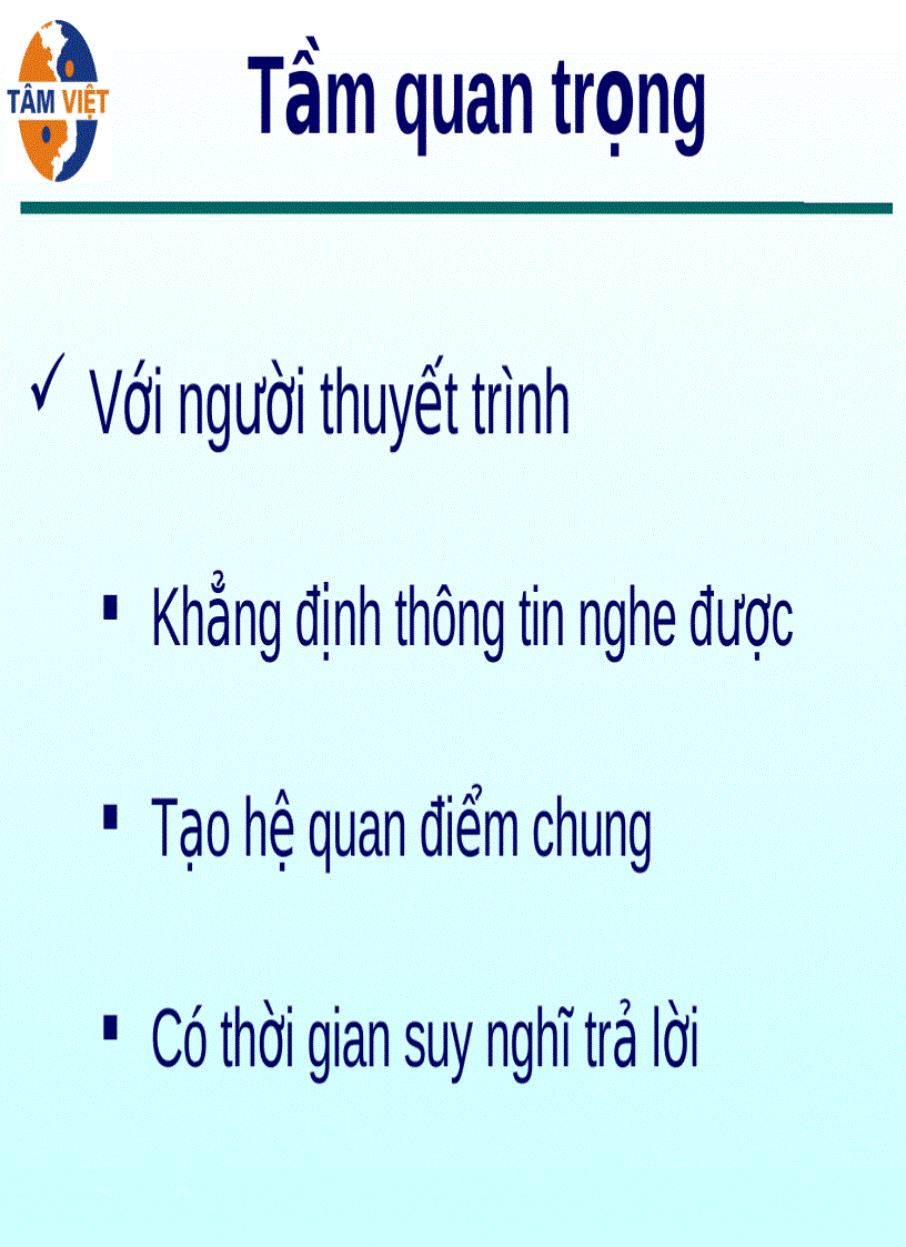 image for page Kỹ năng thuyết trình hồi đáp